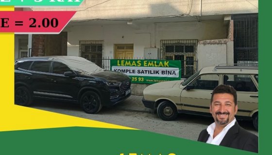 LEMAS EMLAK : SAĞLIK MAH KOMPLE SATILIK yada KAT KARŞILIĞI BİNA